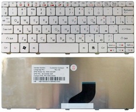 9Z.N3K82.50R | PK130D44A04 | NSK-AS50R, Клавиатура для ноутбука Gateway LT21/AcerONE 532H 521 D255 BLACK (New version) черная