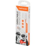 Кабель GoPower GP01M USB (m)-microUSB (m) 1.0м 2.4A ПВХ белый (1/200/800)