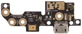 Фото 1/2 Нижняя плата для Asus Zenfone (ZX551ML) ZF ZOOM с разъемом для зарядки, микрофоном