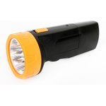 Ultraflash LED3827 (фонарь аккум. 220В, черный /желтый, 5 LED, SLA, пластик, коробка)