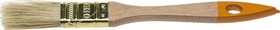 Фото 1/3 0100-020_z02, Кисть флейцевая DEXX, деревянная ручка, натуральная щетина, индивидуальная упаковка, 20мм