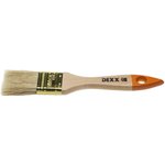 0100-038_z02, DEXX 38 мм, 1.5, натуральная щетина, деревянная ручка, флейцевая ...