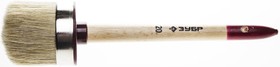 01501-20, ЗУБР УНИВЕРСАЛ, 20 мм, светлая натуральная щетина, деревянная ручка, все виды ЛКМ, круглая кисть (01501-20)
