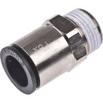 3175 12 17, LF3000 Series Straight Threaded Adaptor, R 3/8 Male to Push In 12 ...