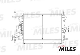Фото 1/3 ACRB067, Радиатор CHEVROLET CRUZE 1.8/2.0 MT 10-