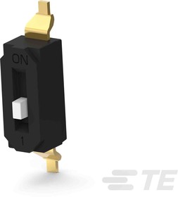 Фото 1/4 EDS01SGNNTR04Q, 1 Way Surface Mount DIP Switch SPST, Raised Actuator