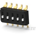 5 Way Surface Mount DIP Switch SPST, Raised Actuator