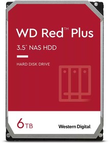 Фото 1/2 Жесткий диск WD SATA-III 6TB WD60EFPX NAS Red Plus (5640rpm) 256Mb 3.5"