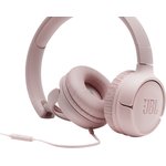 Гарнитура накладные JBL Tune 500 1.187м розовый проводные оголовье (JBLT500PINK)