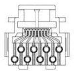 216005-1, Modular Connectors / Ethernet Connectors 8P. TOOLLESS MOD J.