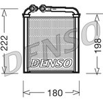 DRR32005, Радиатор отопителя SKODA: OCTAVIA (1Z3) 1.4/1.6/1.6 FSI/1.9 TDI/2.0 ...