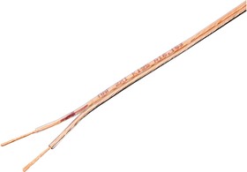 CC-TC2X1.0-10M, акустический кабель , прозрачный, 10 м, бухта