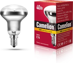 MIC Camelion 40/R50/FR/E14 (Эл.лампа накал. зеркальная матовая)