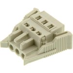 721-103/037-000, TERMINAL BLOCK PLUGGABLE, 3 POSITION, 28-12AWG