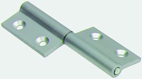 Фото 1/2 XDAH 110 A, M6 Hinge Kit Connecting Component, Strut Profile 22 mm, 44 mm, Groove Size 5.5mm