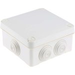 0 920 23, Plexo Series Grey Plastic Junction Box, IP55, 105 x 105 x 55mm