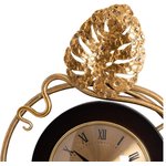 Интерьерные настенные часы Monstera Deliciosa mini коричневый ...