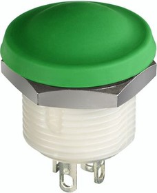 IXP3S13M, Pushbutton Switch Momentary Function 1NO Panel Mount Green