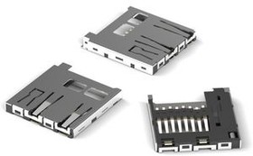 693071030811, Memory Card Connector, Push / Push, MicroSD, Poles - 8