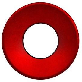 10ZB08, Ultranavimec Switch Cap Disc 22mm Red ABS Ultramec Series