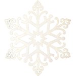 502-374, Елочная фигура Снежинка Снегурочка, 81 см, цвет шампань