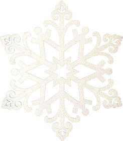 Фото 1/3 502-374, Елочная фигура Снежинка Снегурочка, 81 см, цвет шампань