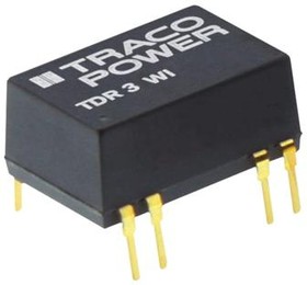 Фото 1/2 TDR 3-1211WI, Isolated DC/DC Converters - Through Hole Product Type: DC/DC; Package Style: DIP-14; Output Power (W): 3; Input Voltage: 4.5-1