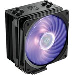 Устройство охлаждения(кулер) Cooler Master Hyper 212, 4-pin, RGB, 120мм, черный ...