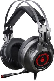 Фото 1/9 Гарнитура игровая A4TECH Bloody J527, для компьютера, мониторные, проводные, серый