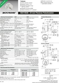 6537S-1-502 , 5 кОм, Потенциометр прецизионный, Bourns | купить в ...