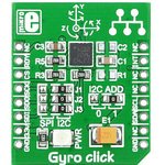 MIKROE-1379, GYRO click, mikroBUS 3-axis gyroscope (250/500/2000 dps)