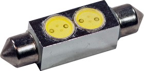 S8.5*42-FT-2LED-1W-W-, 12V, LED лампа белая Festoon S8.5*42 2*1W
