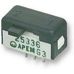 25546NA, Switch Slide ON ON DPDT Side Slide 1A 30VDC 20000Cycles PC Pins Thru-Hole