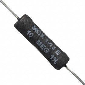 MOX-1-121005FE, Resistor - 10 MOhms - ±1% Tolerance - 2.5W - Thick Film - High Voltage - ±25ppm/°C - Axial Case.