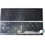 Клавиатура для ноутбука Dell Inspiron 14 Gaming 7566, 7567 черная с красными ...
