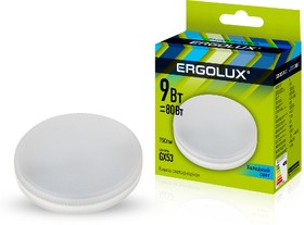 Ergolux LED-GX53-9W-GX53-4K (Эл.лампа светодиодная 9Вт GX53 4500К 180-240В)
