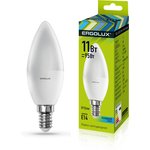 Ergolux LED-C35-11W-E14-4K (Эл.лампа светодиодная Свеча 11Вт E14 4500K 180-240В)