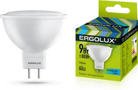 Ergolux LED-JCDR-9W-GU5.3-4K (Эл.лампа светодиодная JCDR 9Вт GU5.3 4500K 180-240В)