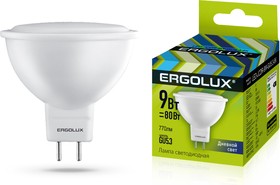 Ergolux LED-JCDR-9W-GU5.3-6K (Эл.лампа светодиодная JCDR 9Вт GU5.3 6500K 180-240В)