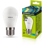 Ergolux LED-G45-11W-E27-4K (Эл.лампа светодиодная Шар 11Вт E27 4500K 172-265В)