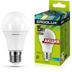 Ergolux LED-A60-15W-E27-4K (Эл.лампа светодиодная ЛОН 15Вт Е27 4500К 220-240В, ПРОМО)