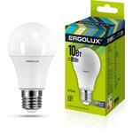 Ergolux LED-A60-10W-E27-6K (Эл.лампа светодиодная ЛОН 10Вт E27 6500K 180-240В)