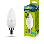 Ergolux LED-C35-7W-E14-3K (Эл.лампа светодиодная Свеча 7Вт E14 3000K 172-265В)