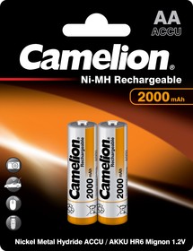 Camelion AA-2000mAh Ni-Mh BL-2 (NH-AA2000BP2, аккумулятор,1.2В)
