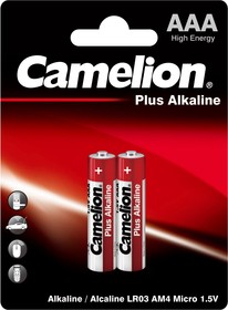 Camelion Plus Alkaline BL2 LR03 (LR03-BP2, мизинчиковая батарейка ААА 1.5В)