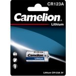Camelion CR123A BL-1 (CR123A-BP1, батарейка фото,3В)