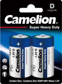 Camelion..R20 Blue BL-2 (R20P-BP2B, батарейка,1.5В)