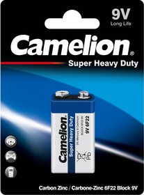 Camelion..6F22 Blue BL-1 (6F22-BP1B, батарейка крона 9В)