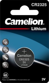 Фото 1/3 Camelion CR2325 BL-1 (CR2325-BP1, батарейка литиевая,3V)