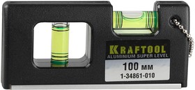 1-34861-010, KRAFTOOL Mini-Pro, 100 мм, магнитный компактный уровень, Pro (1-34861-010)